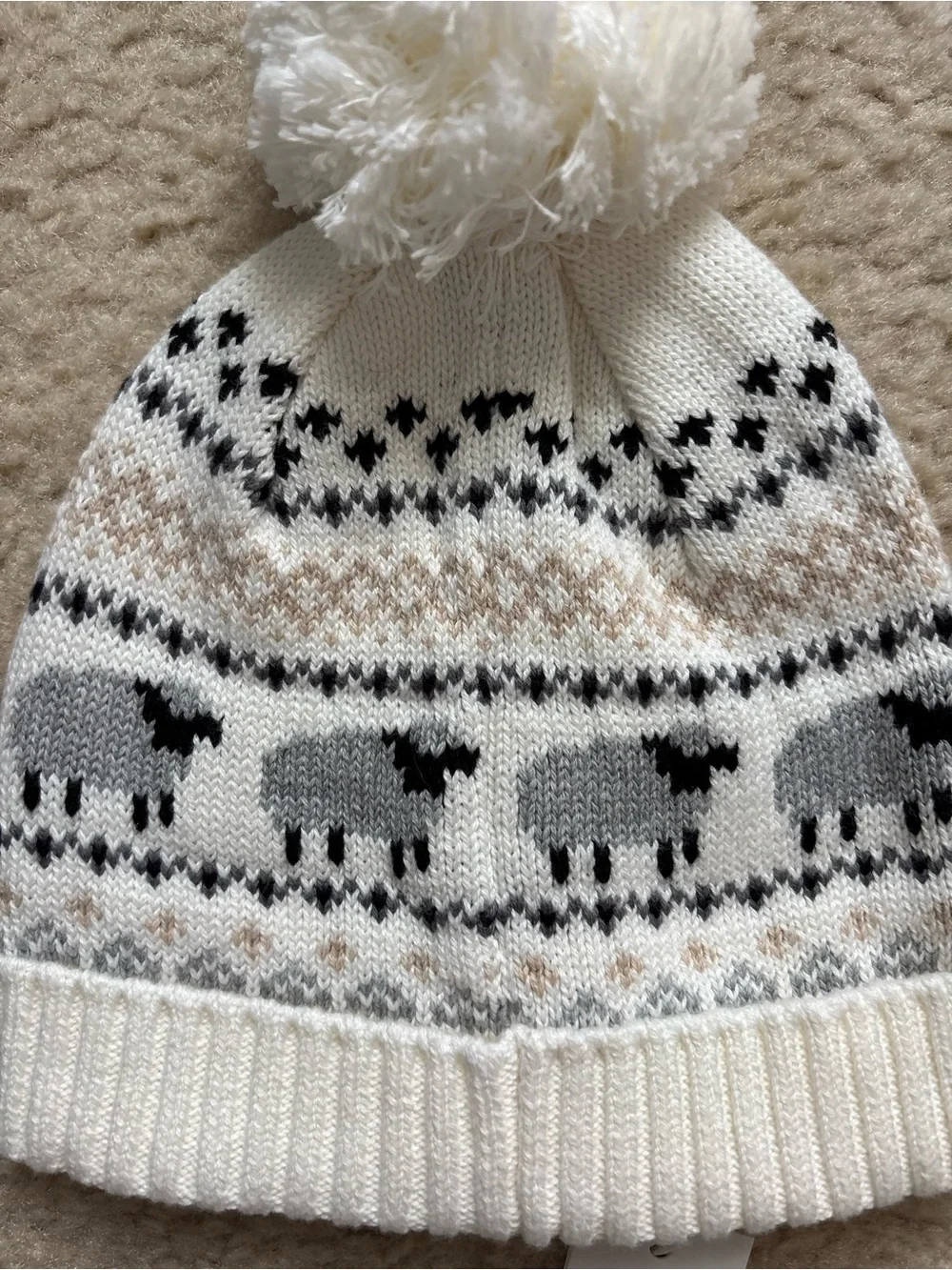 NEW Janie and Jack 0-3 Winter Hat Sheep